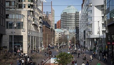 Straatbeeld binnenstad Den Haag, Stadsdeel Centrum