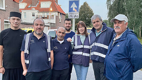 Zeven mensen van het buurtpreventieteam Spoorwijk.