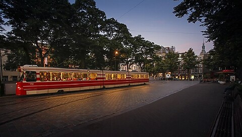 tram bij de hofvijver