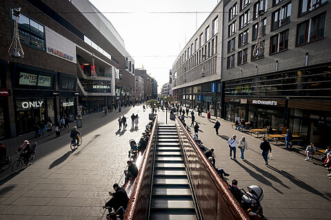 De Grote Markt in stadsdeel Centrum.