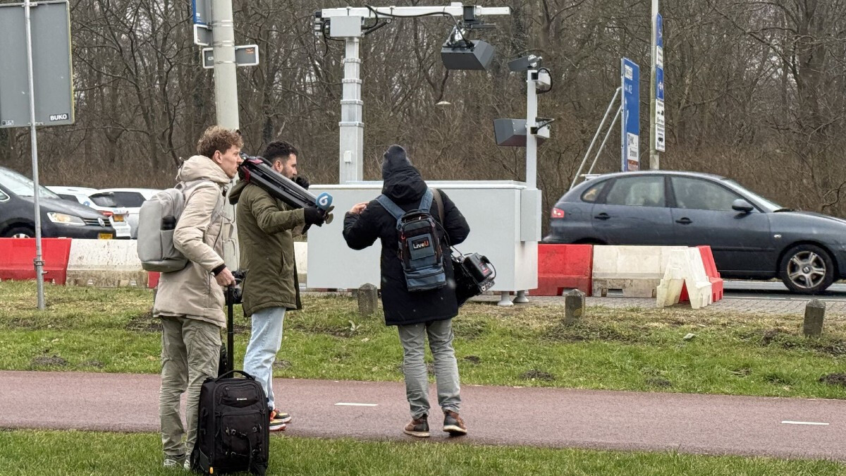 Foto van de 1e focusflitser in Nederland.