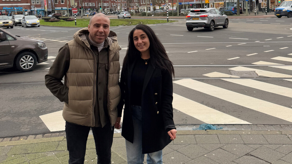 Foto van Said Akabbouz en Noura Shukur van de gemeente.