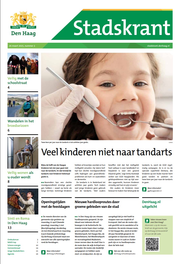 Voorpagina Stadskrant 26 maart 2025