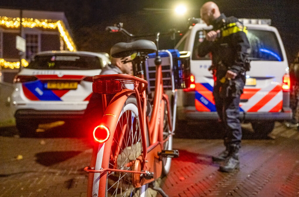 fietsverlichtingscampage met de politie